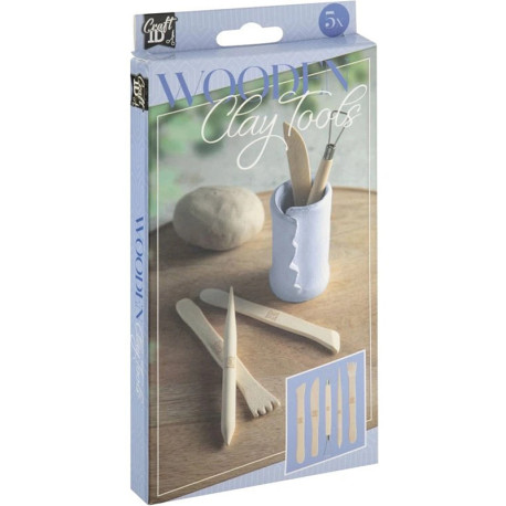 Wooden Clay Tools 5pcs., Creative Craft Group