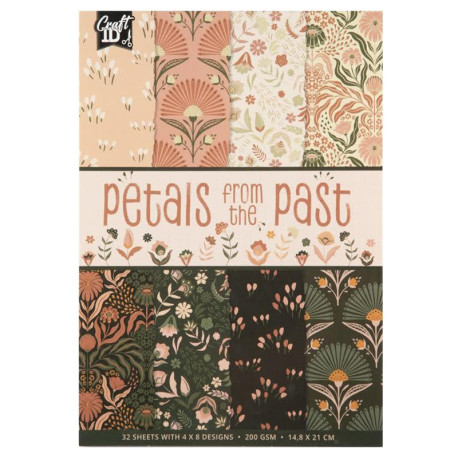 Dizaina papīrs Petals from the Past A5 200g/m² 32lp., Creative Craft Group