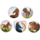 Mugursoma ar piederumiem Ergobag Pack Flower PowBear