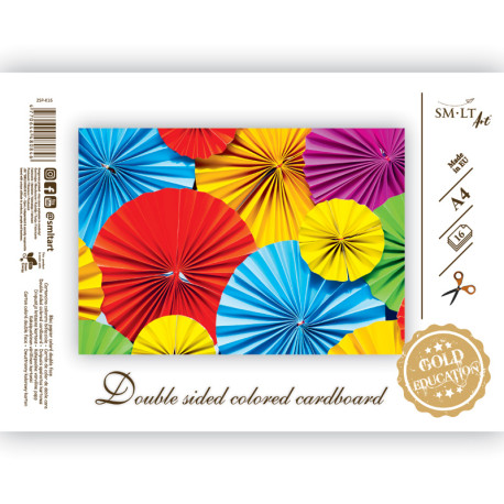 Krāsains kartons Gold A4 190g/m² 16 krāsas, Smiltainis