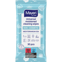 Universal Pre-moistened Cleaning Wipes Mediterranean Sea 30pcs., Mayeri