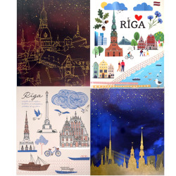Notebook Riga A5/48 pages squared