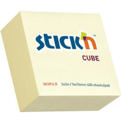 Note Cube Stick'n 76x76mm 400 Sheets, BNT Scandinavia