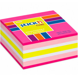 Note Cube Stick'n Neon 51x51mm 250 Sheets Pink, BNT Scandinavia