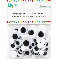 Assorted Wiggley Eyes 75pcs., DP Craft