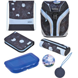 Mugursoma ar piederumiem GREENLine SoftLight Plus CyberSoccer, Herlitz