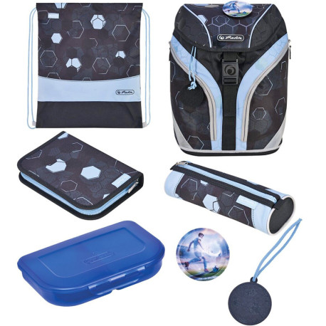 Mugursoma ar piederumiem GREENLine SoftLight Plus CyberSoccer, Herlitz