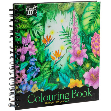 Colouring Book Nature 22.8x25.3cm 15 Designs 280g/m², CCG