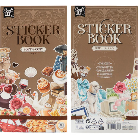 Sticker Book Soft & Cosy 20 sheets, Creative Craft