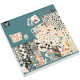 Dizaina papīrs Folk & Flora 25x25cm 250g/m² 22lp., CCG