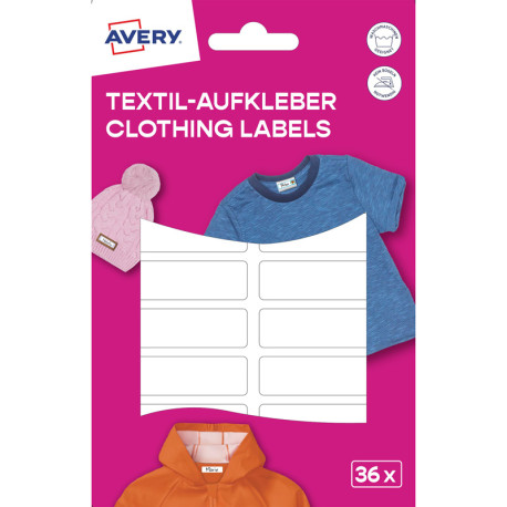 Clothing Labels 13x45mm 36pcs., Avery Zweckform