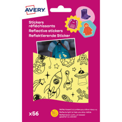 Atstarojošas uzlīmes Kosmoss 56gab., Avery Zweckform