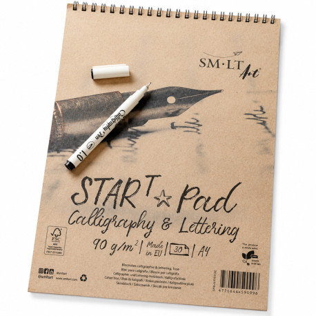 Calligraphy & Lettering pad StarT A4 90g/m² 30 Sheets, Smiltainis