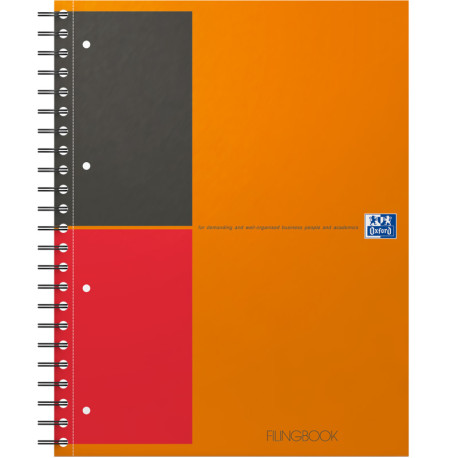 Koledžbloks International FilingBook A4 100lp. līnijas, Oxford