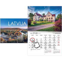 Wall Calendar Latvia, Timer