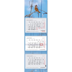 Wall Calendar Trio plus, Balts