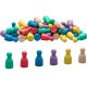 Set of 60 Pawns in 6 colours, Wissner