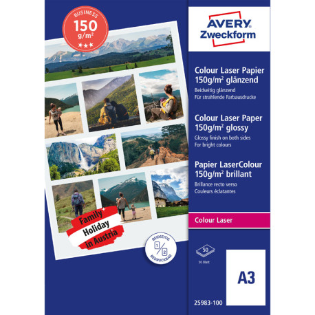 Colour Laser Paper A3 150 g/m² 100 Pcs., Avery Zweckform