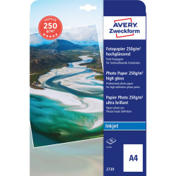 Photo Paper A4 250g/m² 50 Sheets Glossy, Avery Zweckform