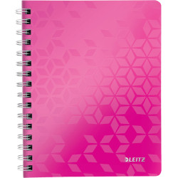 WOW Notebook A5 squared, wirebound with PP cover, Leitz