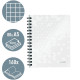 WOW Notebook A5 squared, wirebound with PP cover, Leitz