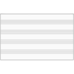 Whiteboard with Notes Lines 200x120cm, TK-Team