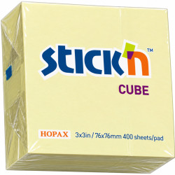 Līmlapiņu kubs Stick'n 76x76mm 400lp., BNT Scandinavia