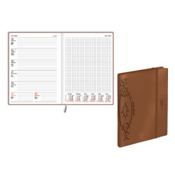 Quadro Trend Coffee Bronze, mākslīgās ādas vāki, Balts
