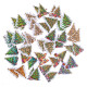 Vinyl Stickers Christmas Trees 46pcs., DP Craft