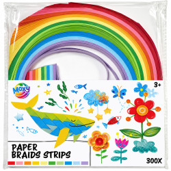 Krāsaina papīra strēmeles 300gab., Creative Craft Group