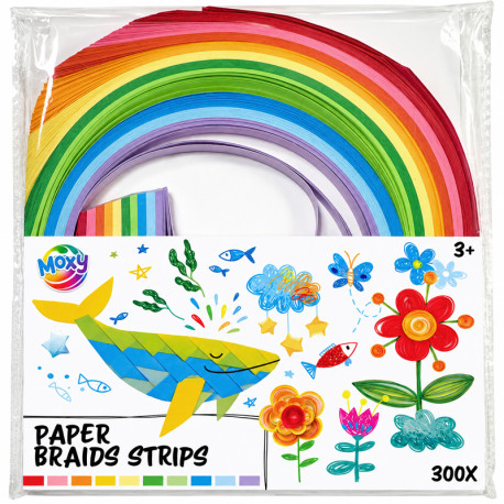 Krāsaina papīra strēmeles 300gab., Creative Craft Group