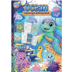 Krāsošanas un vingrinājumu grāmata Ocean 64 lapas, Creative Craft Group