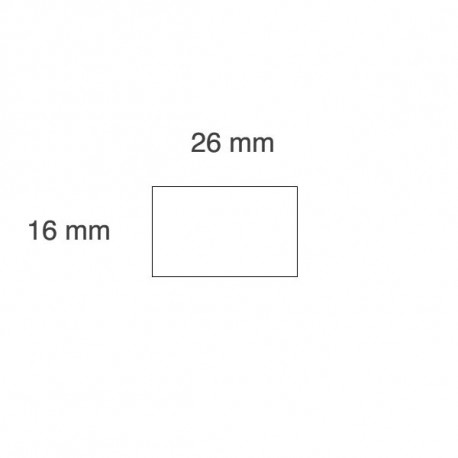 Cenu marķēšanas uzlīmes 26 x 16 mm (CT7)