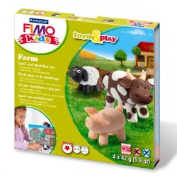 Fimo Kids komplekts Form&Play Farm, Staedtler