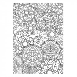 Rūtiņu klade Mandalas A4 48 lpp., ABC Jums