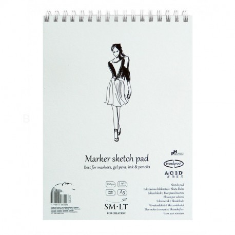 Skiču papīra bloks Marker A5, Smiltainis