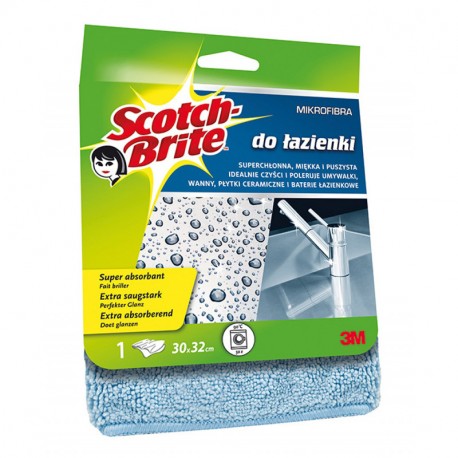 Mikrošķiedras lupatiņa vannas istabai Scotch Brite, 3M