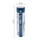 Litija (Li–Ion) baterija 18650 2600 mAh, Ansmann