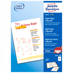 Papīrs tintes printerim A3 120 g/m² 100 lapas, Avery Zweckform