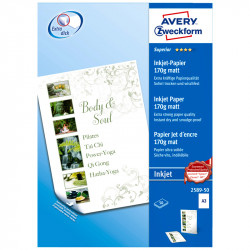 Papīrs tintes printerim A3 170 g/m² 50 lapas, Avery Zweckform