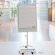 Tāfele Glass Mobile Flip-Chart, TK Team