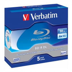 Blu-ray matrice BD-R 50 GB 6x Jewel Case, Verbatim
