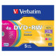 DVD+RW matrice 4,7 GB 4x Slim Case, Verbatim
