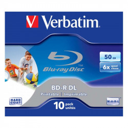 Blu-ray matrice BD-R 50 GB 6x Printable  Jewel Case, Verbatim