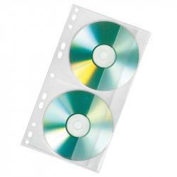 CD/DVD kabata 2 diskiem iešujama, Veloflex