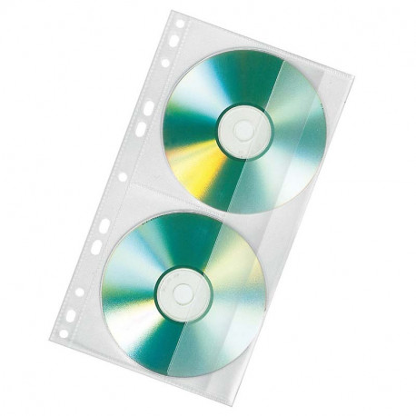 CD/DVD kabata 2 diskiem iešujama, Veloflex