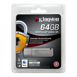 Zibatmiņa 64 GB USB 3.0 DataTraveler Locker+ G3, Kingston