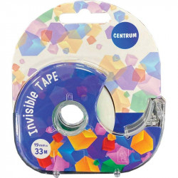 Līmlente ar turētāju 19 mm x 33 m caurspīdīga, Centrum