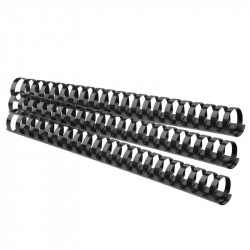 Spirāles plastmasas melnas 25 mm Forofis
