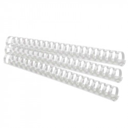 Spirāles plastmasas baltas 25 mm Forofis